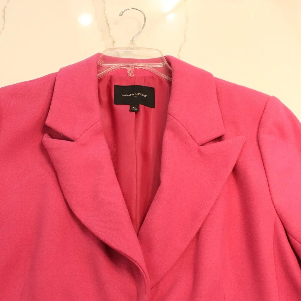Women's Pink Banana Republic Pea coat - Picture 2 of 5